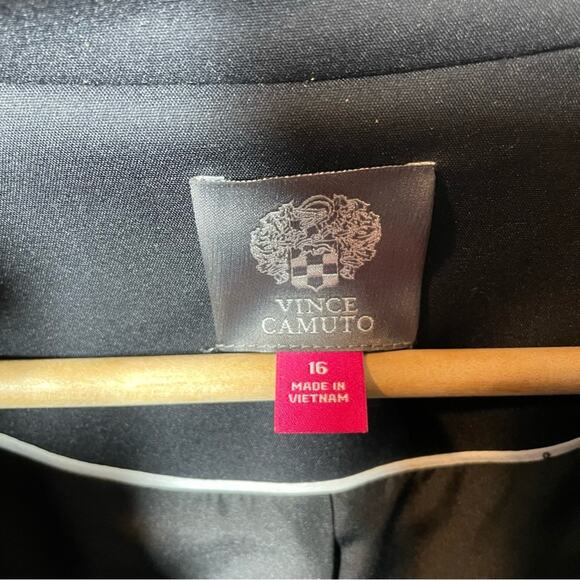 Vince Camuto Black Business Formal Blazer 16 - Picture 4 of 5